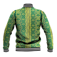 Hawaii Lei with Tribal Quilt Motif Baseball Jacket LT9 - Polynesian Pride