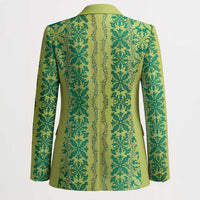 Hawaii Lei with Tribal Quilt Motif Blazer LT9 - Polynesian Pride