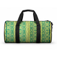 Hawaii Lei with Tribal Quilt Motif Duffle Bag LT9 One size Green - Polynesian Pride