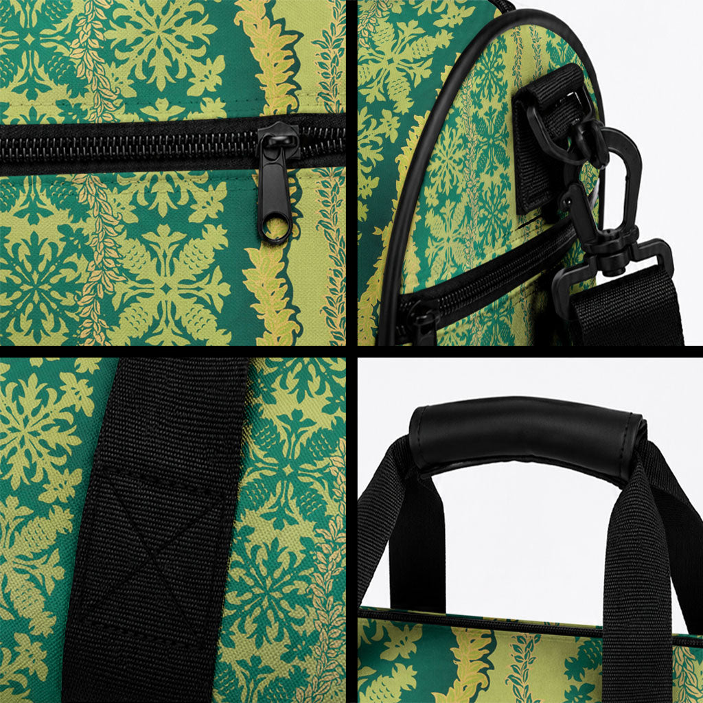 Hawaii Lei with Tribal Quilt Motif Duffle Bag LT9 - Polynesian Pride