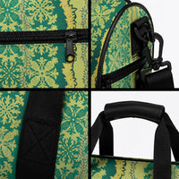 Hawaii Lei with Tribal Quilt Motif Duffle Bag LT9 - Polynesian Pride