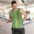 Hawaii Lei with Tribal Quilt Motif Men Tank Top