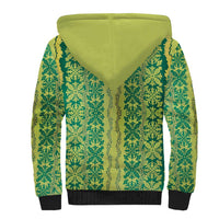 Hawaii Lei with Tribal Quilt Motif Sherpa Hoodie LT9 - Polynesian Pride