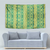 Hawaii Lei with Tribal Quilt Motif Tapestry LT9 - Polynesian Pride