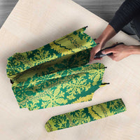 Hawaii Lei with Tribal Quilt Motif Umbrella LT9 - Polynesian Pride