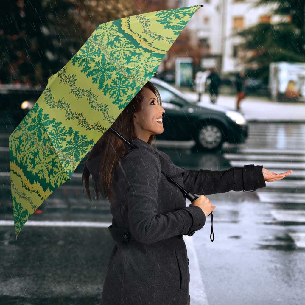 Hawaii Lei with Tribal Quilt Motif Umbrella LT9 - Polynesian Pride