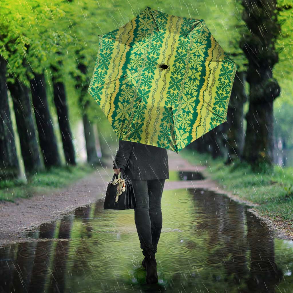 Hawaii Lei with Tribal Quilt Motif Umbrella LT9 - Polynesian Pride
