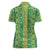 Hawaii Lei with Tribal Quilt Motif Women Polo Shirt