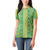 Hawaii Lei with Tribal Quilt Motif Women Polo Shirt