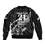 New Zealand Rugby Warrior Custom Bomber Jacket Black Fern Taniko Motif