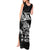 New Zealand Rugby Warrior Custom Tank Maxi Dress Black Fern Taniko Motif