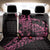 New Zealand Rugby Warrior Custom Back Car Seat Cover Pink Fern Taniko Motif