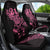 New Zealand Rugby Warrior Custom Car Seat Cover Pink Fern Taniko Motif