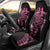 New Zealand Rugby Warrior Custom Car Seat Cover Pink Fern Taniko Motif