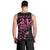 New Zealand Rugby Warrior Custom Men Tank Top Pink Fern Taniko Motif