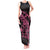 New Zealand Rugby Warrior Custom Tank Maxi Dress Pink Fern Taniko Motif