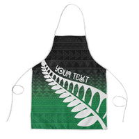 Green Silver Fern Spirit Taniko Tukutuku Personalised Apron LT9 Green - Polynesian Pride