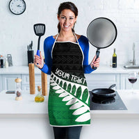 Green Silver Fern Spirit Taniko Tukutuku Personalised Apron LT9 - Polynesian Pride