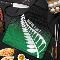 Green Silver Fern Spirit Taniko Tukutuku Personalised Apron LT9 Green - Polynesian Pride