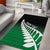 Green Silver Fern Spirit Taniko Tukutuku Personalised Area Rug