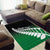 Green Silver Fern Spirit Taniko Tukutuku Personalised Area Rug