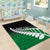 Green Silver Fern Spirit Taniko Tukutuku Personalised Area Rug