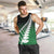 Green Silver Fern Spirit Taniko Tukutuku Personalised Men Tank Top