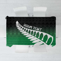 Green Silver Fern Spirit Taniko Tukutuku Personalised Tablecloth LT9 Green - Polynesian Pride