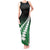 Green Silver Fern Spirit Taniko Tukutuku Personalised Tank Maxi Dress