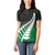 Green Silver Fern Spirit Taniko Tukutuku Personalised Women Polo Shirt