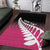 Pink Silver Fern Spirit Taniko Tukutuku Personalised Area Rug