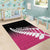 Pink Silver Fern Spirit Taniko Tukutuku Personalised Area Rug