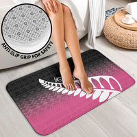 Pink Silver Fern Spirit Taniko Tukutuku Personalised Bathroom Set LT9 - Polynesian Pride