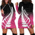 Pink Silver Fern Spirit Taniko Tukutuku Personalised Hoodie Dress