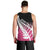 Pink Silver Fern Spirit Taniko Tukutuku Personalised Men Tank Top