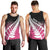 Pink Silver Fern Spirit Taniko Tukutuku Personalised Men Tank Top