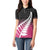 Pink Silver Fern Spirit Taniko Tukutuku Personalised Women Polo Shirt