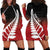 Red Silver Fern Spirit Taniko Tukutuku Personalised Hoodie Dress