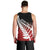 Red Silver Fern Spirit Taniko Tukutuku Personalised Men Tank Top