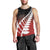 Red Silver Fern Spirit Taniko Tukutuku Personalised Men Tank Top