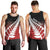 Red Silver Fern Spirit Taniko Tukutuku Personalised Men Tank Top