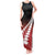 Red Silver Fern Spirit Taniko Tukutuku Personalised Tank Maxi Dress