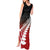 Red Silver Fern Spirit Taniko Tukutuku Personalised Tank Maxi Dress