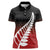 Red Silver Fern Spirit Taniko Tukutuku Personalised Women Polo Shirt