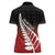 Red Silver Fern Spirit Taniko Tukutuku Personalised Women Polo Shirt