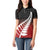 Red Silver Fern Spirit Taniko Tukutuku Personalised Women Polo Shirt