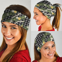 Aloha Puakenikeni Anthurium Pikake Lei Neck Gaiter Black Hawaiian Palaka Pattern LT9 - Polynesian Pride