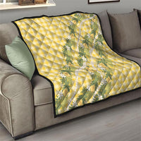 Aloha Puakenikeni Anthurium Pikake Lei Quilt Gold Hawaiian Palaka Pattern LT9 - Polynesian Pride