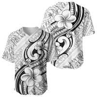 Hawaii Plumeria Lokelani Pikake Lei Baseball Jersey Ele'ele Polynesian Tattoo LT9 - Polynesian Pride