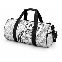 Hawaii Plumeria Lokelani Pikake Lei Duffle Bag Ele'ele Polynesian Tattoo LT9 - Polynesian Pride